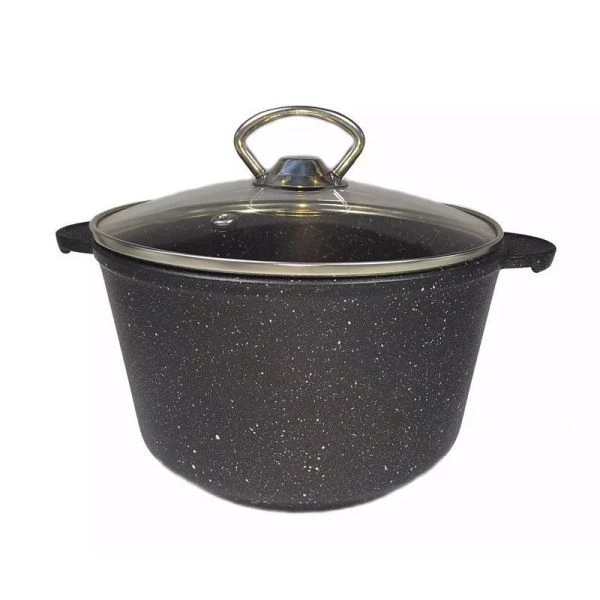 Кастрюля 5л алюминий АП ГРАНИТ МЕЧТА со стекл.крышкой Dariis СБВР-500 (3/4)