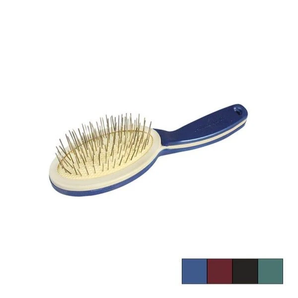 Расческа массажная 22см металл/пластик АЛМАЗ большая (192)