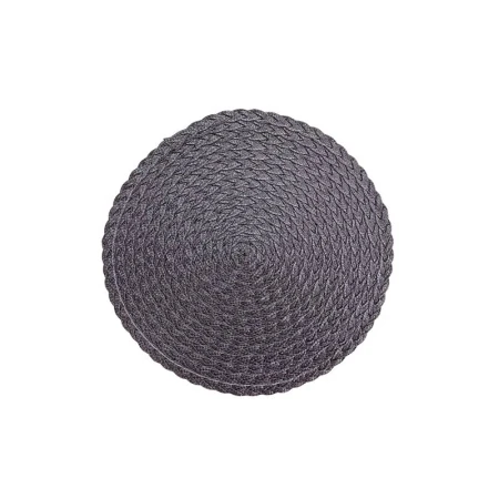 Салфетка сервировочная 39см пластик коричневая круглая JC-15255 (300)