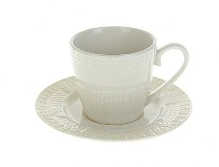 Кофейный набор 12пр 90мл фарфор АЖУРНЫЙ УЗОР подар.уп. (8)