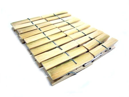 Прищепки бельевые дерево 20шт 6см JC-479, 76703 (250)