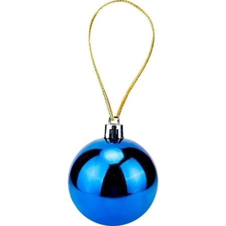 Новогоднее украшение. Набор синих елочных шаров 4 см 12 шт НУ-5358