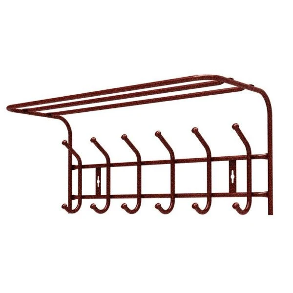 Вешалка с полкой настенная 608*262*245мм металл медный антик ВП6М (5)
