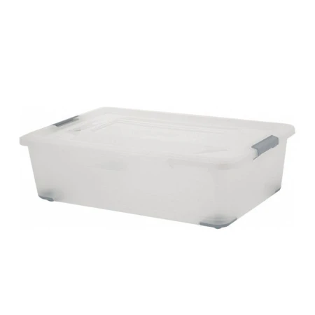 Ящик для хранения 25л 56,5*38,5*16,8см пластик Bergen натуральный (7)