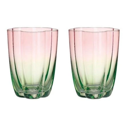 Стаканы набор 2шт 8,4*12,1*5см стекло Crystal Day подар.уп CB-125/JC-18263 (12)