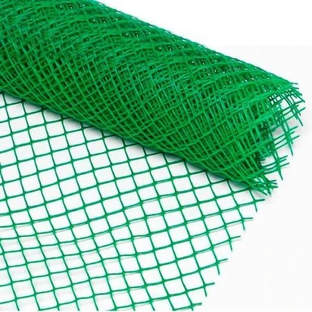 Решетка заборная пластик 45*45 20м (1,8*20) зеленая ромб 1)