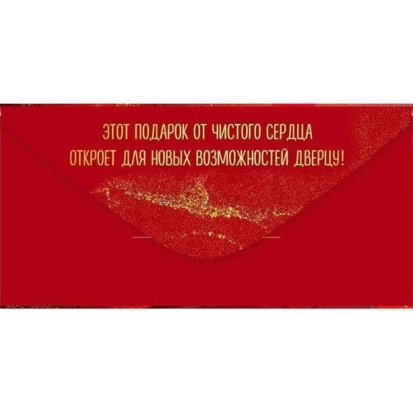 Конверт для денег 16,8*8,4см Подарок (10)