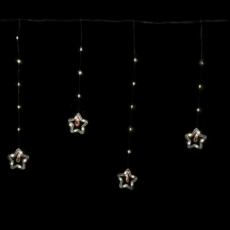 Гирлянда эл. Бахрома Звезды 3*0,85м 110LED теплый белый 8 режимов шнур 1м цв.уп JC-15315 (50)