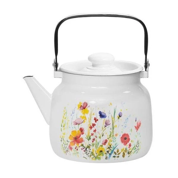 Чайник 3,5л эмаль ЦВЕТУЩИЙ ЛУГ С-2713П2/4Рб (4)