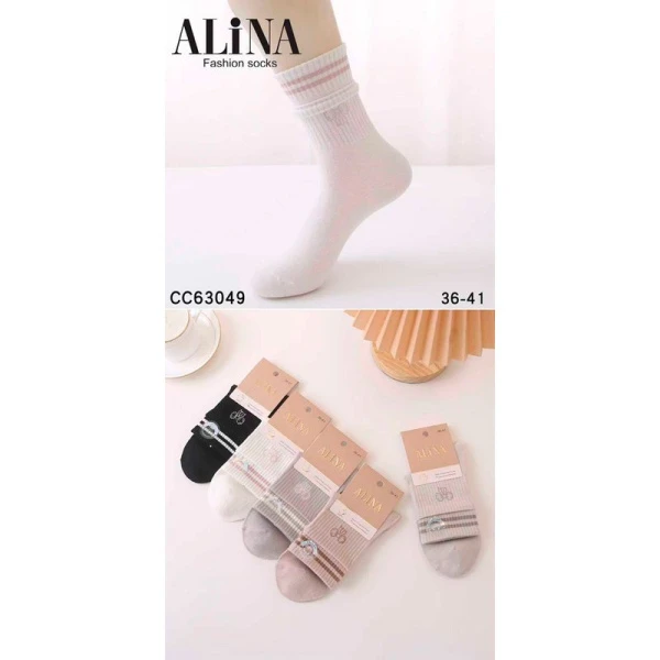 Носки женские из хлопка, 63049 р. 36-41 (10)