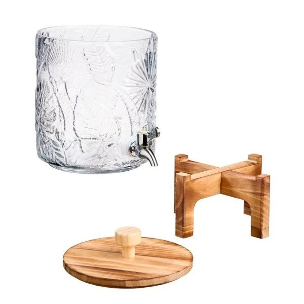 Лимонадница 4л стекло FLORA (4)