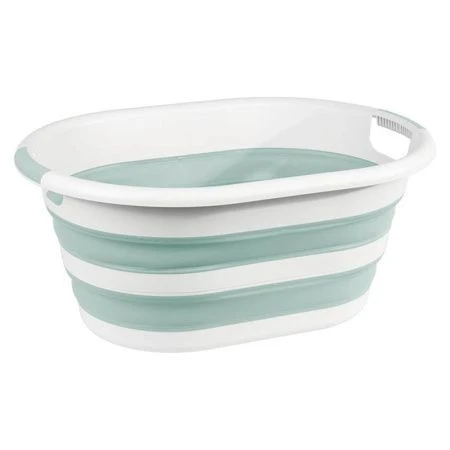 Таз складной 38л 630*450*85мм пластик ФЛЕКС морская волна овальный (5) Таз складной 38л 630*450*85мм пластик ФЛЕКС морская волна овальный (5)