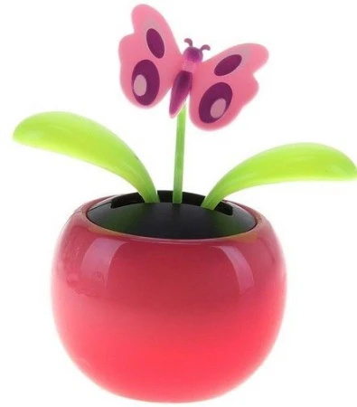 яяяФигурка Маятник пластик бабочка-цветочек 10,5*10*7,5см 746245