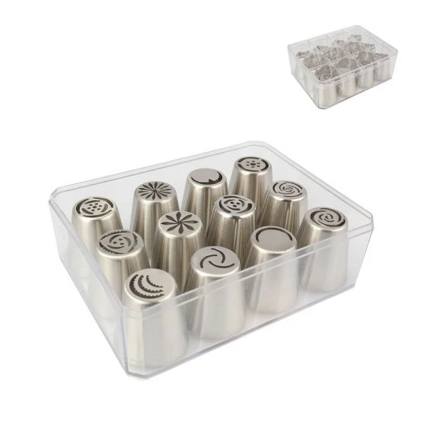 Набор кондитерский для декорирования 15,5*11,5*5см нерж.сталь в боксе (60)