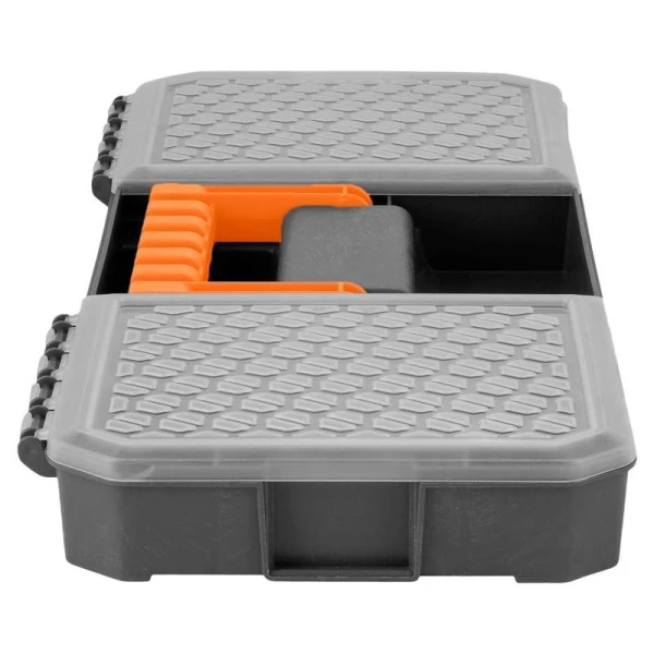 Органайзер для мелочей 43*19,3*8,3см пластик Blocker ExРert 16" с лотком серо-свинцовый/оранжевый (8