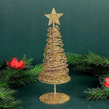 Елка настольная 20см металл золото SF2023-94 (260)