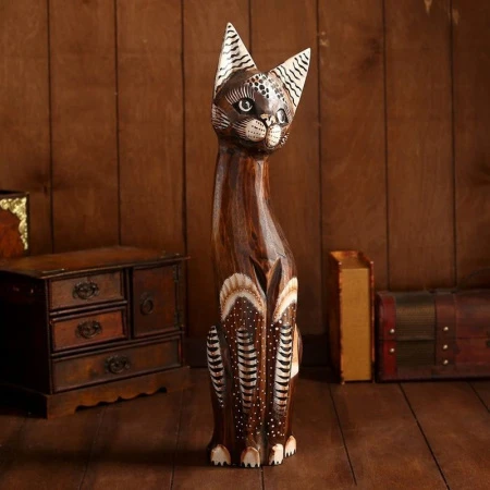 яяяФигурка Кошка 50см дерево МИКС 1244743