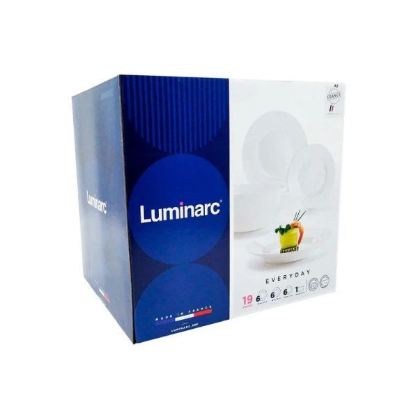 Столовый набор 19пр стеклокерамика ДИРЕКТОР БЕЛЫЙ EVERY DAY Столовый набор 19пр стеклокерамика ДИРЕКТОР БЕЛЫЙ EVERY DAY