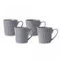 Кружки набор 4пр 380мл фарфор Nova серый Геометрия подар.уп. MW475-DI0431 (4)