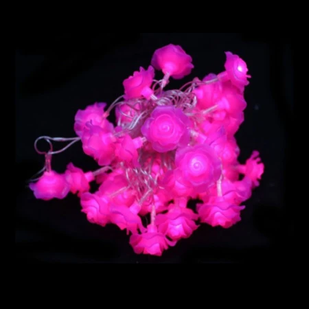Гирлянда электрическая Розочки разноцветные 10м 100 диодов JC-852 (50)