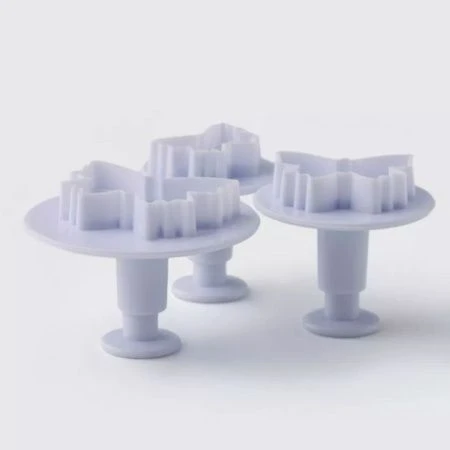 Форма для канапе и печенья 3шт пластик с нажимным устройством JC-3114 (144)