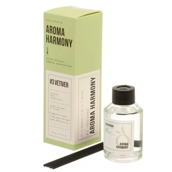 Аромадиффузор 60мл Aroma Harmony №3 Vetiver ZL0019 (10) Аромадиффузор 60мл Aroma Harmony №3 Vetiver ZL0019 (10)