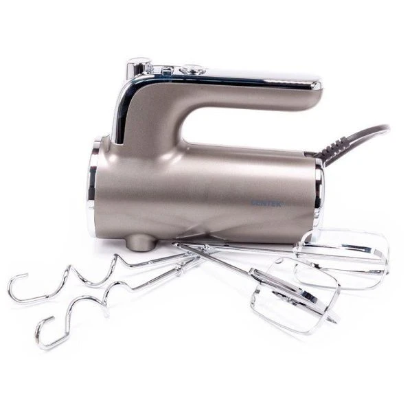 Миксер нерж.сталь/пластик Centek CT-1126 800Вт,5 скор.+турбо режим,плавный старт,взбив./замешив.(6)