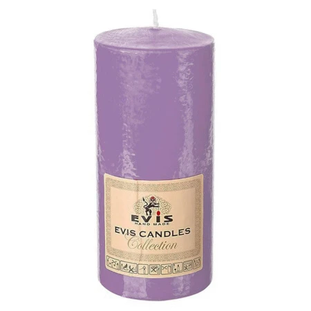 Свеча парафин цилиндрическая d7см h15см лаванда (4/6/8)