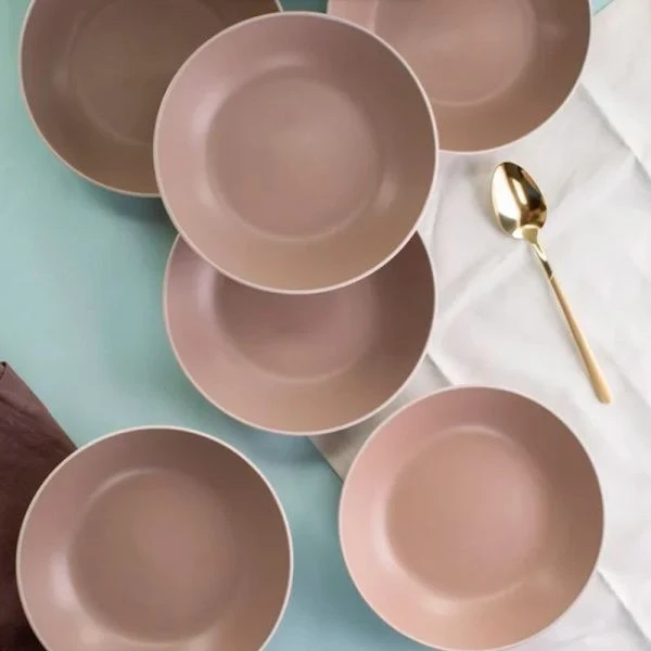 Тарелка глубокая 20,5см керамика SCANDY CAPPUCCINO суповая TDP542 (6/24)