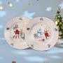 Тарелки мелкие набор 2шт 20см фарфор Winter Story десертные (18)