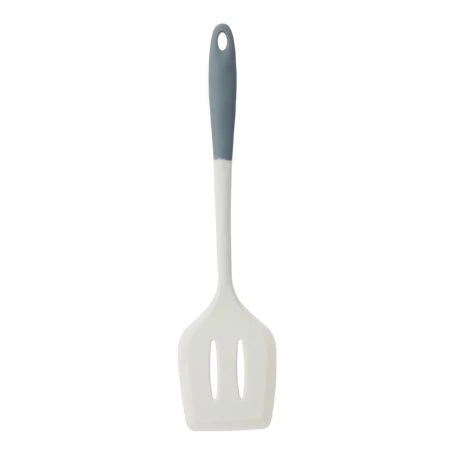 Лопатка кулинарная с прорезями 28,3*7см силикон Silicone 61-204 (144)