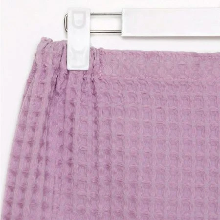 Полотенце банное (парео) 80*145см вафельное Boho сиреневый 100% хлопок, 290г/м2 6243529