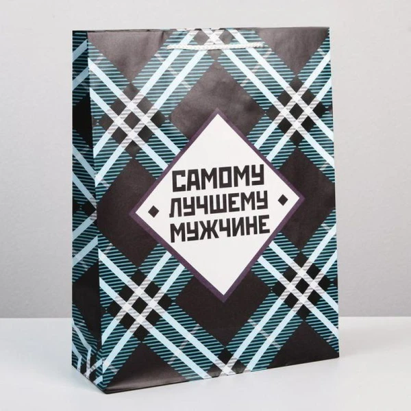 Пакет ламинированный 31*40*11,5см Самому лучшему мужчине (12)