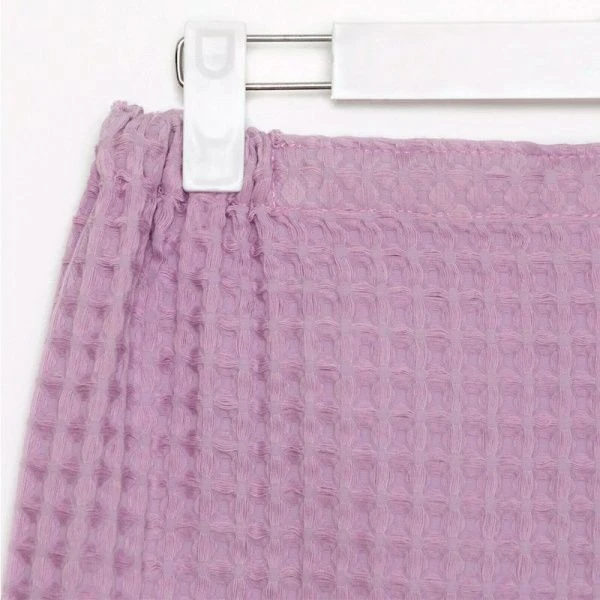 Полотенце банное (парео) 80*145см вафельное Boho сиреневый 100% хлопок, 290г/м2 6243529