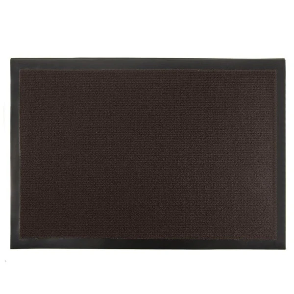 Коврик придверный 90*150см полиэстер/ПВХ Light влаговпитывающий коричневый (5)