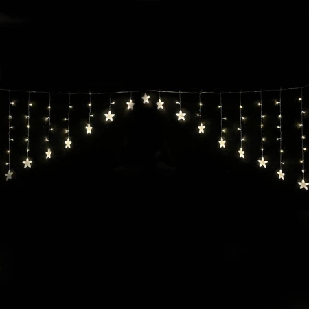 Гирлянда эл. Бахрома Звезды 2,5*1м 108LED теплый белый шнур 1м цв.уп JC-15335 (40)