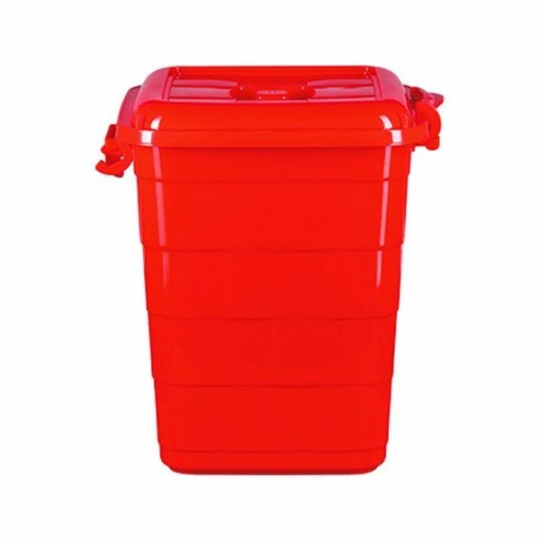 Бак пластик 35л пищевой Bricks красный (1)