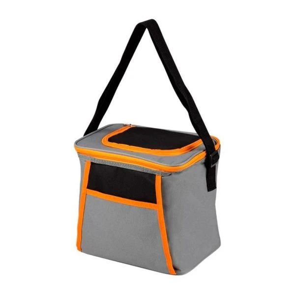 Термосумка 12л 26*20*24см ПВХ серо-оранжевая Ecos PC2207 (20)