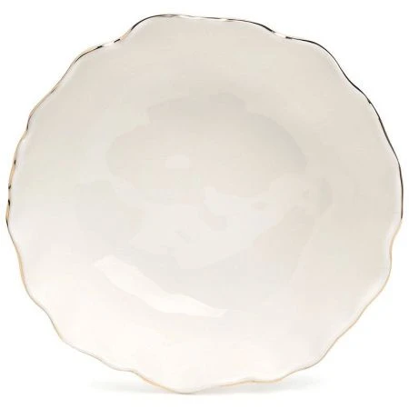 Салатники набор 2шт 600мл 5*6см фарфор Charm с золотой отводкой (18)