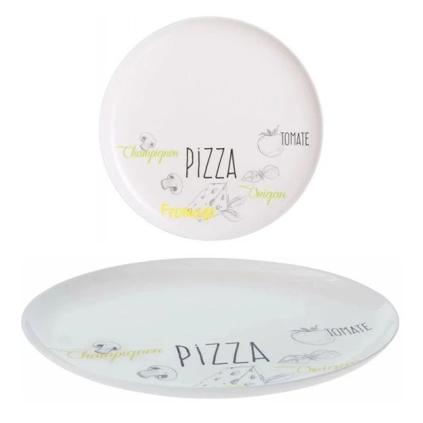 Блюдо для пиццы 32см стеклокерамика ФРЕНДС ТАЙМ БИСТРО (12)