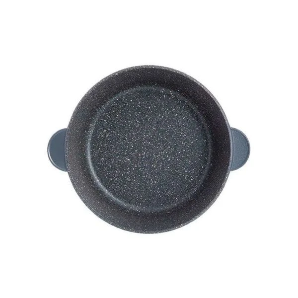 Жаровня 3,7л алюминий АП МРАМОР со стекл.крышкой 26см ЖМВ-26 (3)