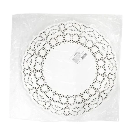 Салфетки сервировочные набор 250шт 34см бумага ажурная (8)