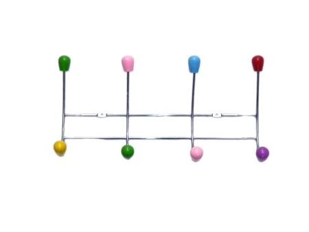 Вешалка 4 крючка 2-х уровневые Большая капля металл 16х30х7см (5мм) JC-1148 (36)