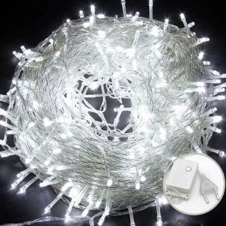 Гирлянда светодиодная Шнур 15м 200LED холодный белый 4 режима GN36 (100) Гирлянда светодиодная Шнур 15м 200LED холодный белый 4 режима GN36 (100)