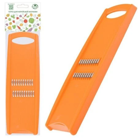 Терка для корейской моркови 27*8,5*1,5см металл/пластик МТ76-11 (5/100)