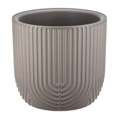 Кашпо 7,8л 280мм пластик РАМОНА со вставкой французcкий серый (1)