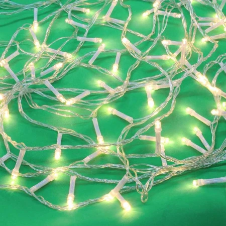 Гирлянда эл. Вьюн ПВХ 14м 180 LED шампань пост. свечение прозр., 220В, 50Гц (100)