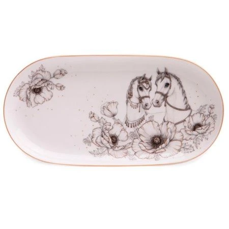 Блюдо 20,5см фарфор Top Style овальное (60)