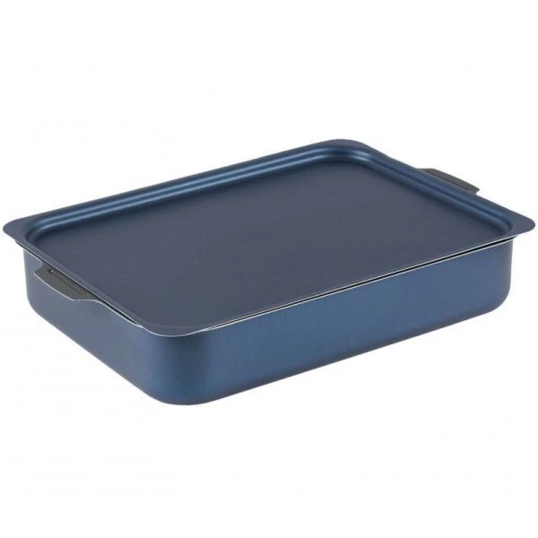 Противень 27*35*5,5см алюминий АП ЭКОНОМИКА Сатин мет.крышка 2 ручки (5)