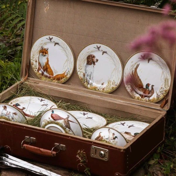 Чайный набор 14пр фарфор ОХОТА на 6 персон 300мл (4)